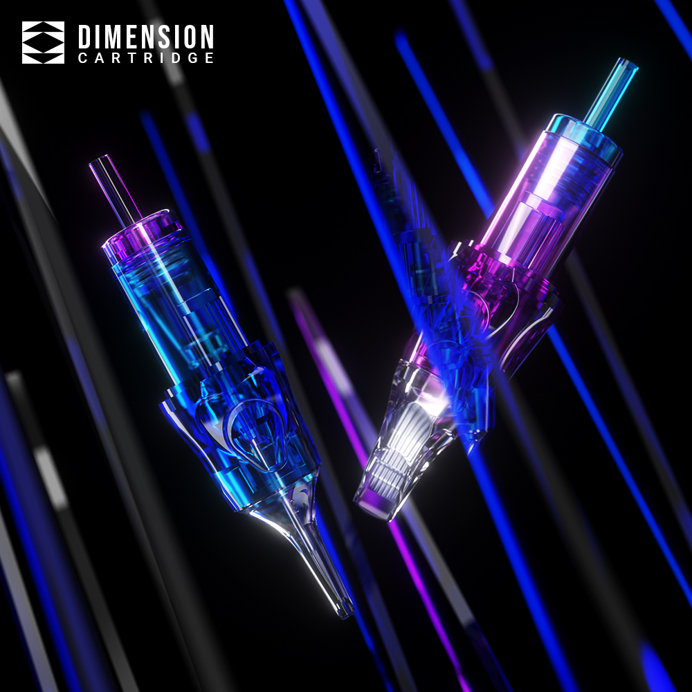 20pcs Round Liner Tattoo Needles Cartridge 0.3mm 0.25mm Double Color Long Taper 0