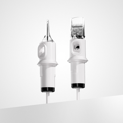 Buy Quelle White Tattoo Cartridge Needle 1RL 0.20mm 0.25mm 0.30mm 0.35mm OEM Tattoo Needle Cartridge for Sale online manufacture