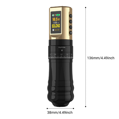 Buy CNC Single Charge Durable Model Stroke Adjustable Tattoo Machine Pen With 1800 MAh for Artist Use Body Art online manufacture