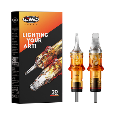 Pre Sterilized Round Curved Magnum Tattoo Needles CNC Fuego Tattoo Cartridge Needles
