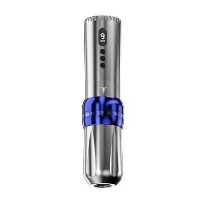 P6 Pro  Machine Wireless Rotary Tattoo Pen Stroke Adjustable 2 Batteries