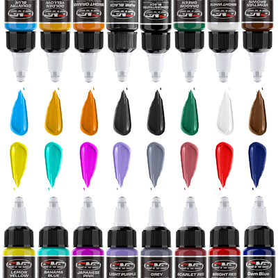 Plant Based Colorful Tattoo Pigment Ink UV Protection CNC Tattoo Ink