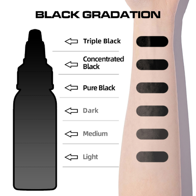 Concentrated Black Quality Tattoo Ink 60ML Eyebrow Tattoo Ink