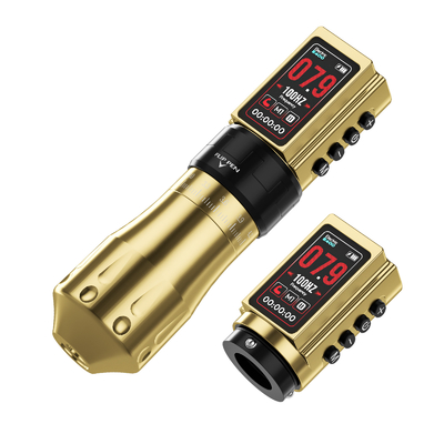 Newest CNC Wireless Tattoo Machine with Digital Screen, Dual Batteries, Memory Function & Adjustable Stroke for Pro Artists
